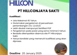 PT HILLCONJAYA SAKTI - 2025